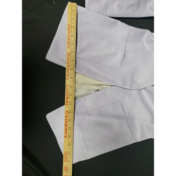 Nells Nelson Collarless Jacket Blazer Purple Lavender Wool/ Silk Size 40/ 4 NWT - Picture 8 of 10